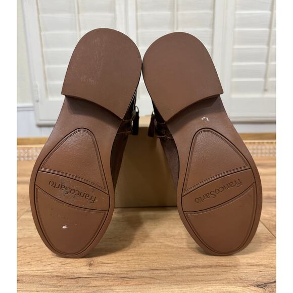 Franco Sarto Women's Hansa Boots Brown Leather Size 8 NWOB Buckle Strap - Picture 10 of 11